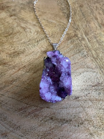 Amethist hanger ruw