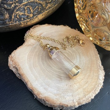 Ashanger goudkleurige container