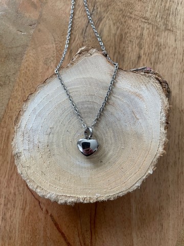 Ashanger hartje zilver