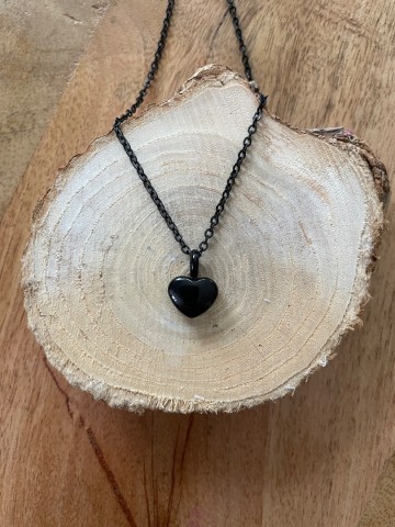 Ashanger hartje zwart