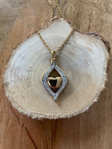 Ashanger stras goudkleurig