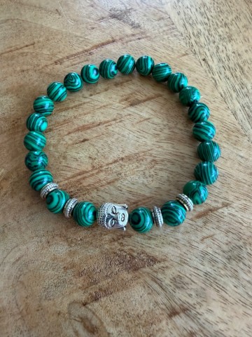 Boeddha armb malachiet 0