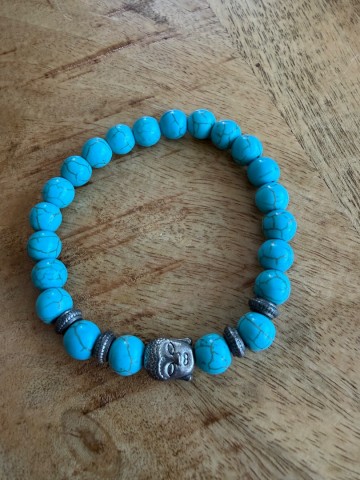 Boeddha armband turkoois