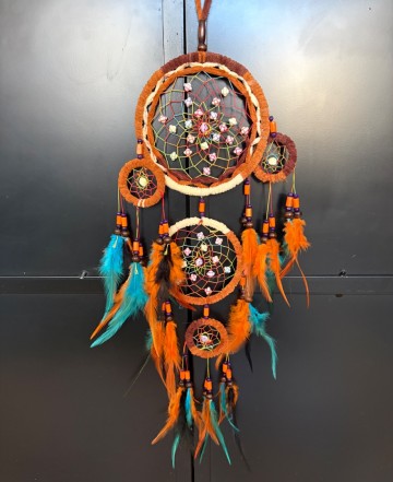 Dromenvanger oranje wit blauw