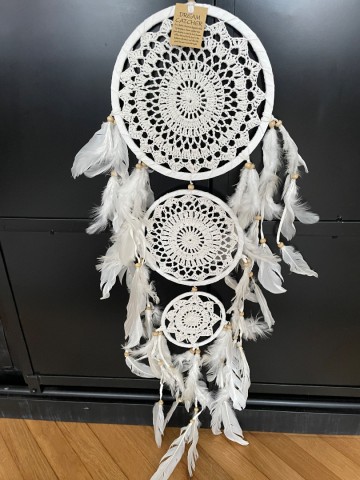 Dromenvanger wit gehaakt