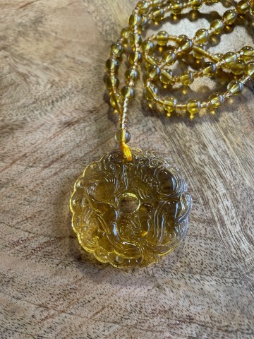 Jade synthethisch kralenhanger