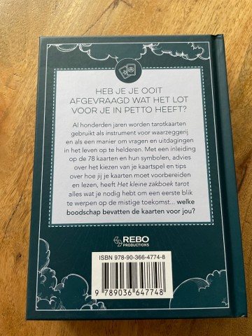Kleine zakboek tarot achterkant