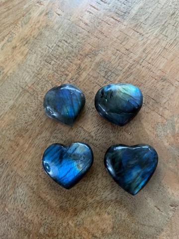 Labradoriet hart 3 cm