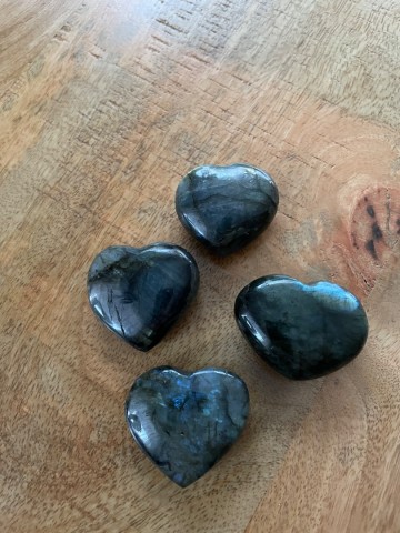 Labradoriet hart 4 cm