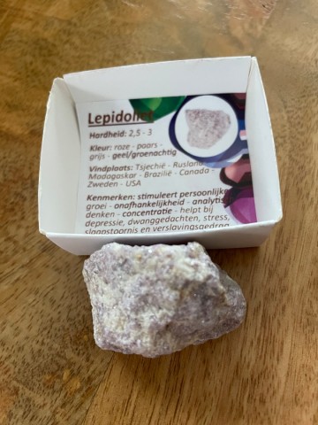 Lepidoliet ruw doosje