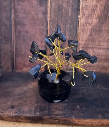 Levensboom zwarte agaat