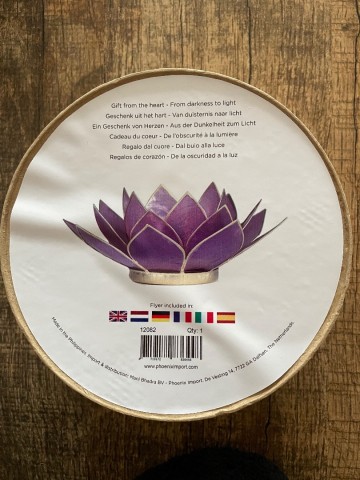 Lotus theelicht paars