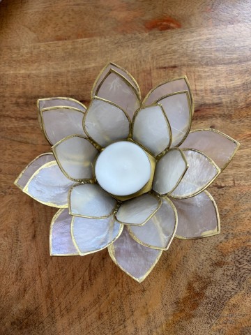Lotus theelicht wit