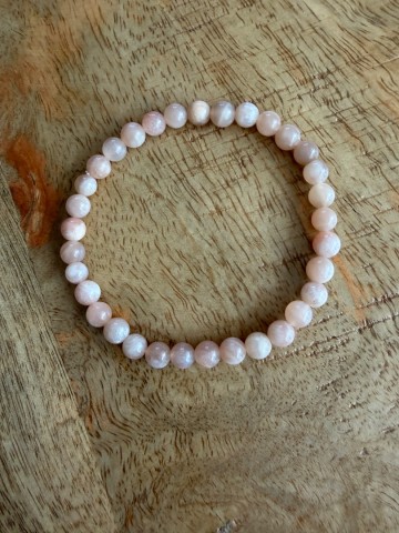 Maansteen perzik armband