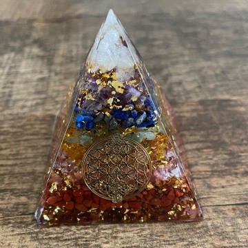 Orgonite pyramide chakra