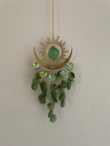 Raamhanger groen glas