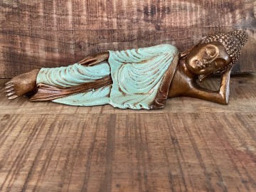 Relax boeddha liggend groen