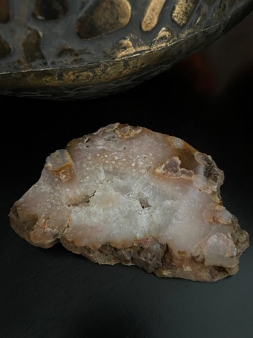 Roze amethist schijf 1