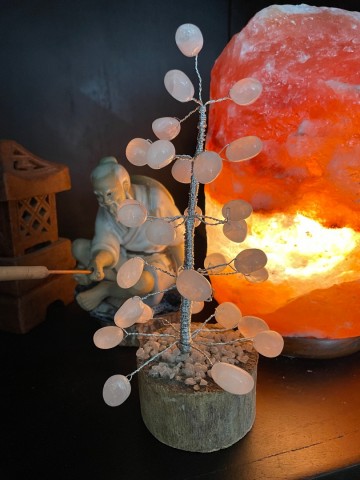 Rozenkwarts boompje zilverkleurig