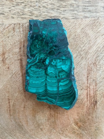 Steen malachiet plat 1