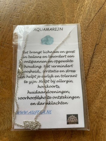 Tekst aquamarijnhanger 2