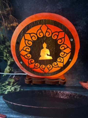 Zoutlamp boeddha
