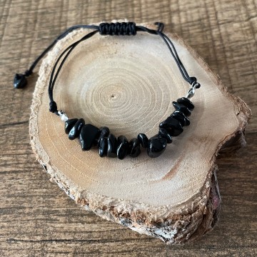 Zwarte toermalijn armband
